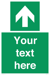 Safe condition Custom arrow up sign